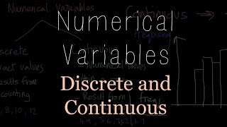 Numerical Variables  Discrete and Continuous [upl. by Eitsud296]