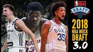 2018 NBA Mock Draft 30 Luka Doncic  DeAndre Ayton  Marvin Bagley 15 [upl. by Seamus]