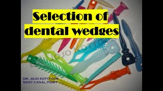 Selection of Dental Wedges [upl. by Oidualc]