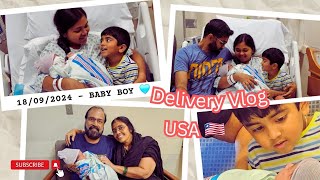 കുഞ്ഞുവാവ വന്നുട്ടോ 🥰👶🧿 Our little Prince🩵  Delivery Vlog Part2  Why VBAC failed malayalamusa [upl. by Einahc62]