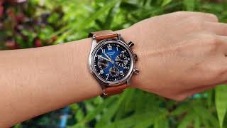 Longines Avigation BigEye Titanium 4k60fps [upl. by Airretal166]