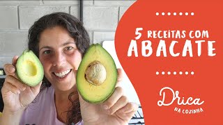 5 receitas incríveis com ABACATE [upl. by Eiramrefinnej]