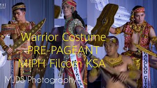 Warrior Costume Attire MIPH Filcom KSA 2023 Pre Pageant MusicampFashion [upl. by Ocirred]