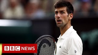 Doubts over timing of Novak Djokovics Covid test  BBC News [upl. by Maxia]