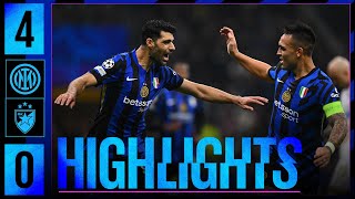 CALHANOGLU ARNAUTOVIC LAUTARO E MEHDI ⚽⚽⚽⚽  INTER 40 STELLA ROSSA  HIGHLIGHTS  UCL 2425 🖤💙 [upl. by Haskel]