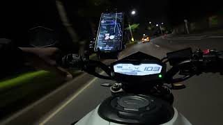 YAMAHA MT07 WILLY MADE FIRETONG EXHAUST NIGHT RIDE  PURE SOUND  DJI OSMO POCKET 3 [upl. by Cartie692]