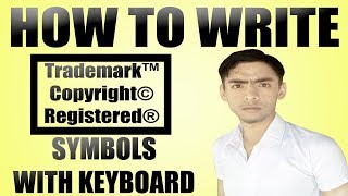 How To Write ©™® Symbols With Keyboard [upl. by Ariec]