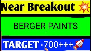 berger paints share latest news today berger paints share analysis berger paints share target [upl. by Sitrik]