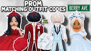 PROM GIRL AND BOY MATCHING OUTFIT CODES FOR BERRY AVENUE AND BLOXBURG 😍✨ [upl. by Nugent]