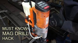 Simple Hack for drilling in thin material with a MAG DRILL [upl. by Threlkeld]