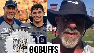 Bill Goldberg REACTS To Son Gage Goldberg COMMIT To Coach Prime “GOBUFFS”🦬 [upl. by Enaillil630]