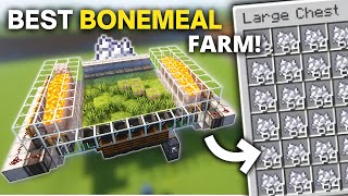 Minecraft Fastest Bone Meal Farm In 121 Minecraft  1800 Perh [upl. by Casi]