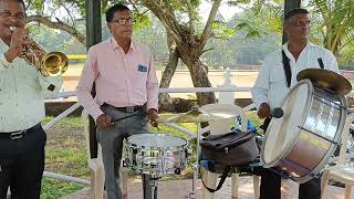 Local brass band musicians from Mandur keep the tradition alive at village feast [upl. by Assilaj]