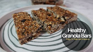 Healthy Granola Bar Recipe [upl. by Naivaj]