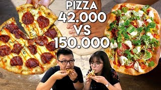 PIZZA Rp 42000 Vs Rp 150000   Mahal Vs Murah [upl. by Schott]