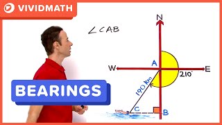 Use Distances to Find Bearings Word Problem  VividMathcom [upl. by Whiney977]