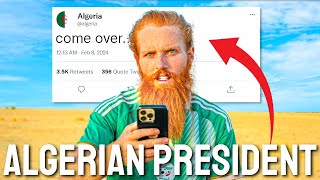 How the Algerian President tweeting me SAVED my run across Africa [upl. by Reyotal957]