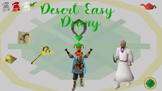 OSRS Desert Easy Diary Guide  Ironman Approved [upl. by Zeuqirdor]