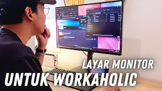 Layar Monitor Untuk Kerja… dan lainnya  Lenovo Thinkvision T27h30 [upl. by Anoik]