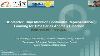 KDD 2023  Dual Attention Contrastive Representation Learning for Time Series Anomaly Detection [upl. by Nyraf]