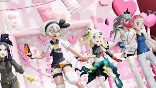 MMD Pokemon  Girls Korrina Bea Dendra Eri Maylene [upl. by Waal]