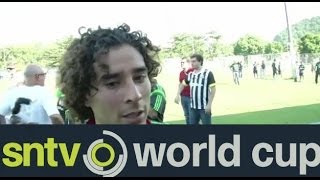 Mexico excited to arrive in football town Santos  Guillermo Ochoa  Brazil World Cup 2014 [upl. by Coryden]