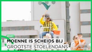 Scheidsrechter Moenne houdt boel in gareel tijdens de grootste stoelendans van Europa  SPORT [upl. by Carrick]