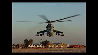 Mi24 Hind Flight with a partial US crew in Iraq [upl. by Talyah787]