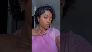 Trying a pixie wig from tiktokshop pixiehaircut wigs naturalhair protectivestyles pixiewig [upl. by Virgin]