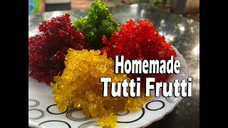 most amazing recipe from raw papaya I tutti frutti recipe I only 3 ingredients candied fruit recipe [upl. by Oniuqa]