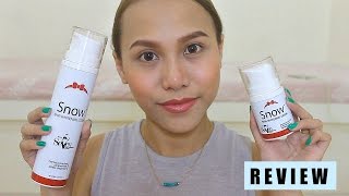 PAANO AKO PUMUTI  SNOW SKIN WHITENING PRODUCTS REVIEW  rhaze [upl. by Esmerelda894]