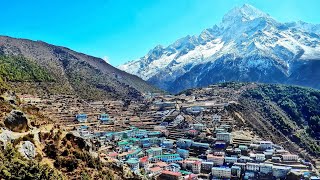 Walk through Namche Bazar  Khumbu Nepal 🇳🇵 [upl. by Navy]