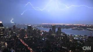 Tormenta eléctrica DERECHO impresionante en Nueva York 26712 HD [upl. by Htebarual]