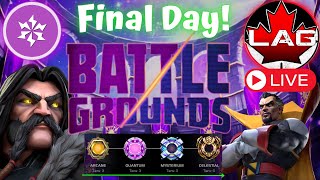 Battlegrounds Quantum To Celestial Final Push Of The Season Come Hangout Strengthened Deck  MCOC [upl. by Nedgo]