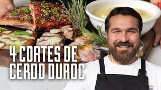 HOY TE ENSEÑO A PREPARAR 4 DIFERENTES CORTES DE CERDO DUROC  GIACOMO BOCCHIO [upl. by Burrton]