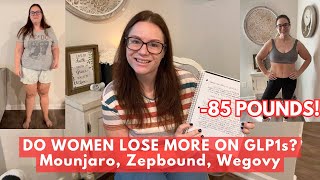 DO WOMEN LOSE MORE ON GLP1s MOUNJARO FOR WEIGHT LOSS [upl. by Rednijar897]