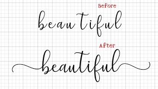 Cricut Design Space Tutorial How to add Accents and Flourishes to your Writing [upl. by Benton56]