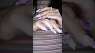 Lavender Galactic Sparkle Glitter Press on Nails [upl. by Jaella459]