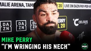 Mike Perry talks mascot attack “Don’t step to me like that” [upl. by Atenahs]