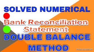 Solved Numerical Bank Reconciliation Statement with Double Balance Method [upl. by Guttery]