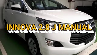 TOYOTA INNOVA 28 J MANUAL  FREEDOM WHITE  WALK AROUND [upl. by Anin]