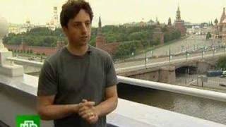 an interview with googles founder sergey brin in russian [upl. by Anaehs]