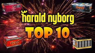 FYRVÆRKERI 20222023  TOP 10 OVER HARALD NYBORGS FYRVÆRKERI [upl. by Berte195]