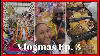 VLOGMAS EP 3🎄 GROCERY RUN  HAUL MEAL PREPPING FOR THE WEEK AHEAD [upl. by Yrrah]