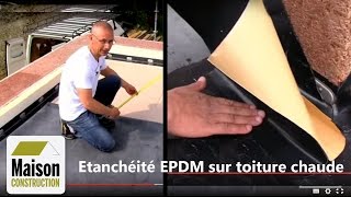 Toiture chaude étanchéité EPDM  Partie 22 [upl. by Dlared939]