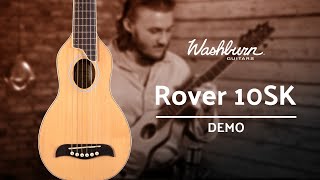 Travel Acoustic Guitar Demo Washburn Rover 10SK [upl. by Eeram]