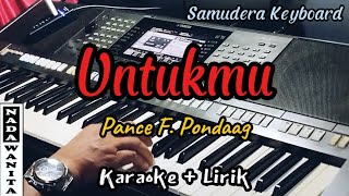 Untukmu  Pance F  Karaoke NADA WANITA [upl. by Hughmanick869]