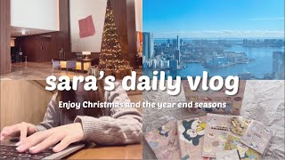 【vlog】近づく国試に焦りつつも、クリスマスと年末を楽しむ日常🌱｜看護学生｜コンラッド東京｜ミスド福袋 [upl. by Steinke78]