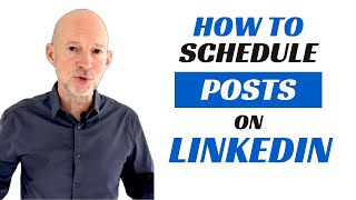 How to schedule posts on LinkedIn [upl. by Nitsirhc767]