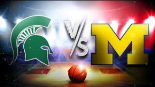 Michigan State vs Michigan Play By Play Live Stream HangoutChitchat Mens College Hoops 21724 [upl. by Hey]